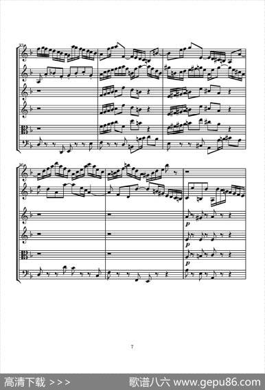 D小调无伴奏协奏曲（总谱）|J.SBACH