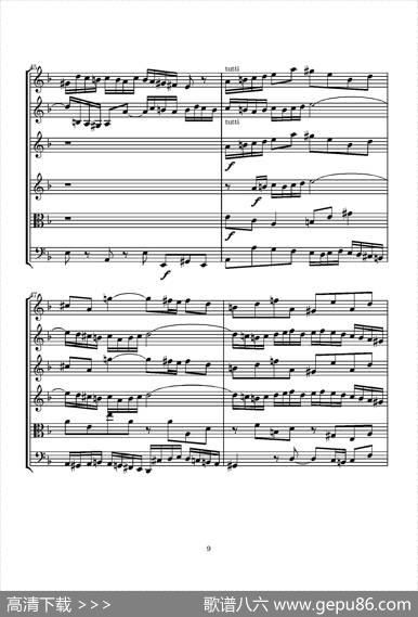 D小调无伴奏协奏曲（总谱）|J.SBACH