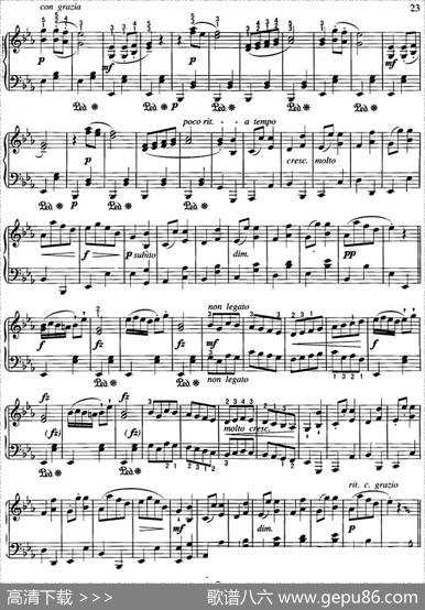 不可不弹的世界钢琴名曲：埃科塞斯舞曲|贝多芬