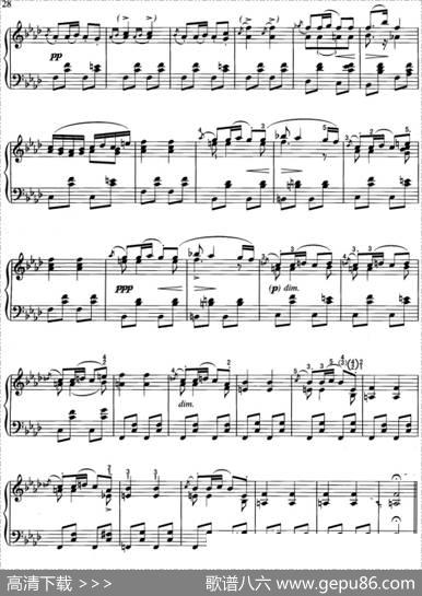 不可不弹的世界钢琴名曲：音乐瞬间（第3首）|舒柏特