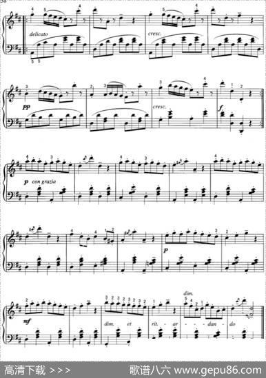 不可不弹的世界钢琴名曲：加沃特舞曲|戈塞克