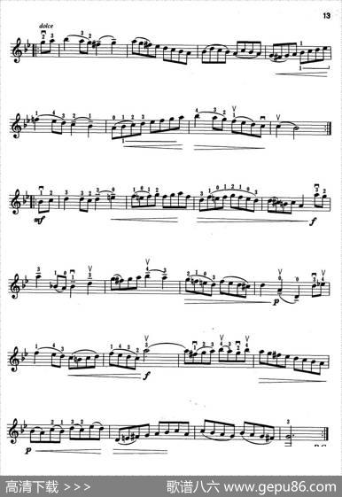 小提琴考级第二级：外国乐曲（4首）