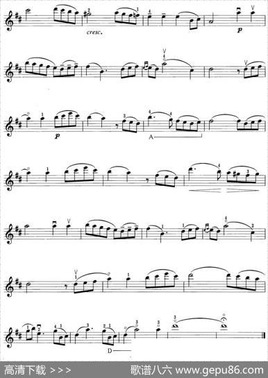 小提琴考级第三级：外国乐曲（5首）