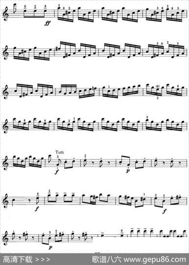 小提琴考级第三级：外国乐曲（5首）