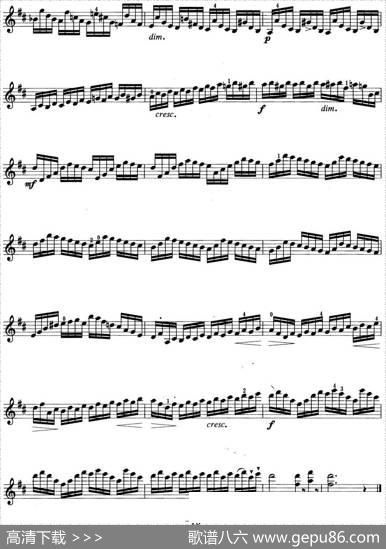 小提琴考级第四级：练习曲（6首）