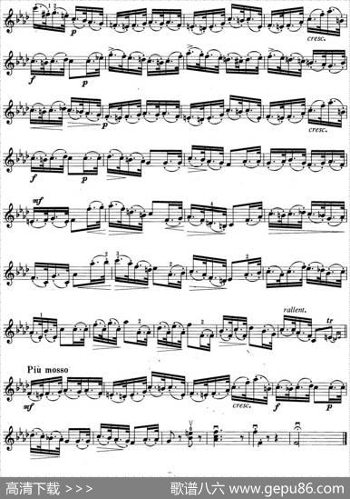 小提琴考级第四级：练习曲（6首）