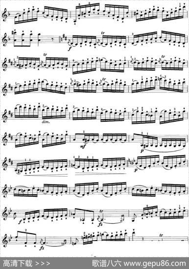 小提琴考级第五级：练习曲（6首）
