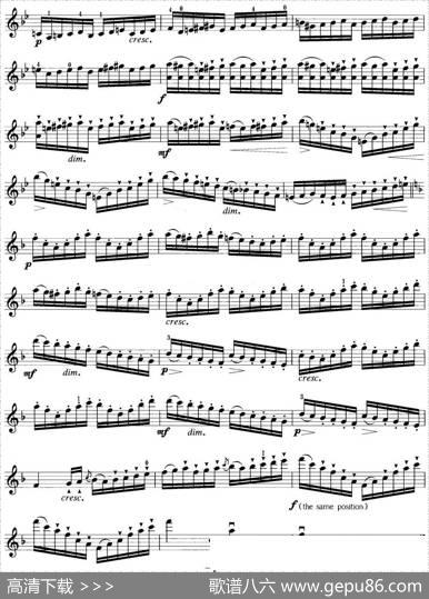 小提琴考级第五级：练习曲（6首）