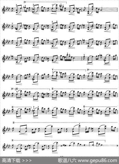 小提琴考级第七级：练习曲（6首）