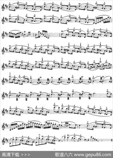 小提琴考级第七级：练习曲（6首）