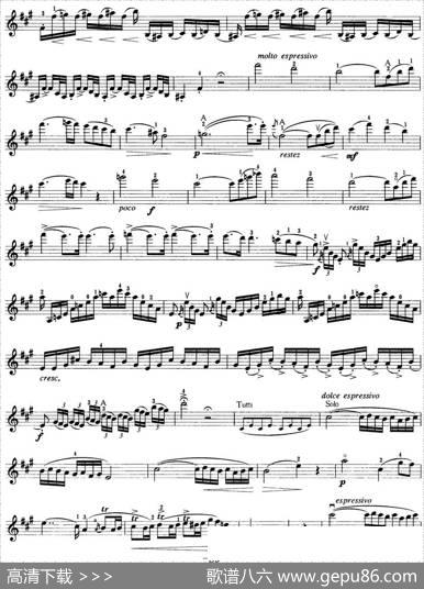 小提琴考级第七级：外国乐曲（8首）