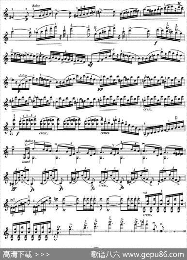 小提琴考级第七级：外国乐曲（8首）