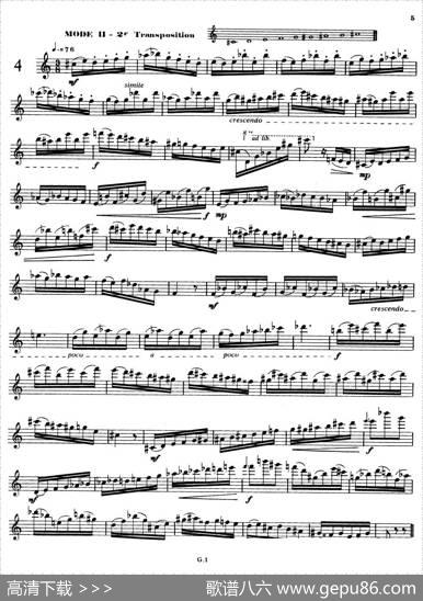 拉库尔萨克斯管练习曲28首（1—5）