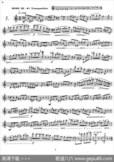 拉库尔萨克斯管练习曲28首（6—10）