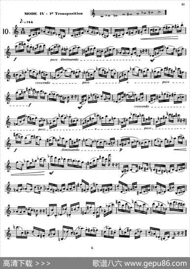 拉库尔萨克斯管练习曲28首（6—10）