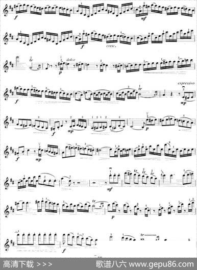 小提琴考级第八级：外国乐曲（7首）