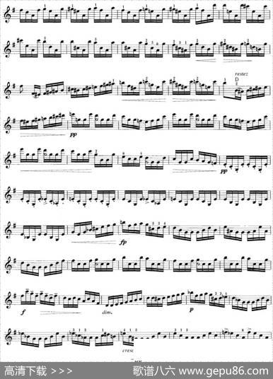 小提琴考级第八级：外国乐曲（7首）
