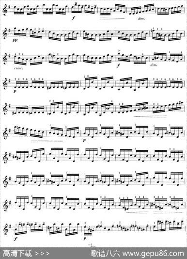 小提琴考级第八级：外国乐曲（7首）