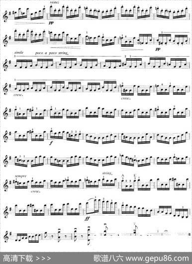 小提琴考级第八级：外国乐曲（7首）