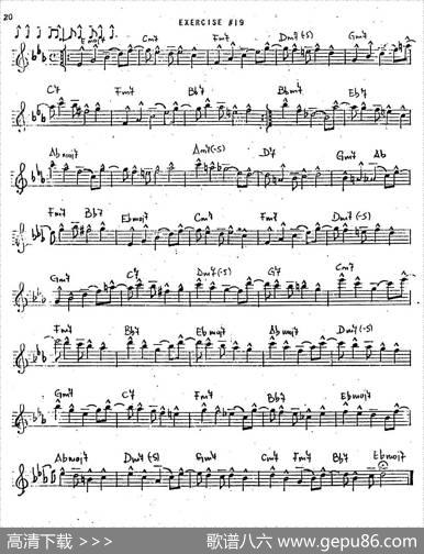 IntermediateJazzConceptionbyLennieNiehaus（20JazzExercises）
