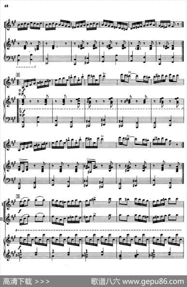 春天（小提琴二重奏+钢琴伴奏）|[罗]迪尼库原曲、雄达编曲、平远配伴奏