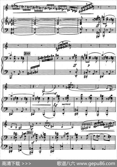 克莱斯顿《中音萨克斯管奏鸣曲》第三乐章（中萨+钢琴伴奏）