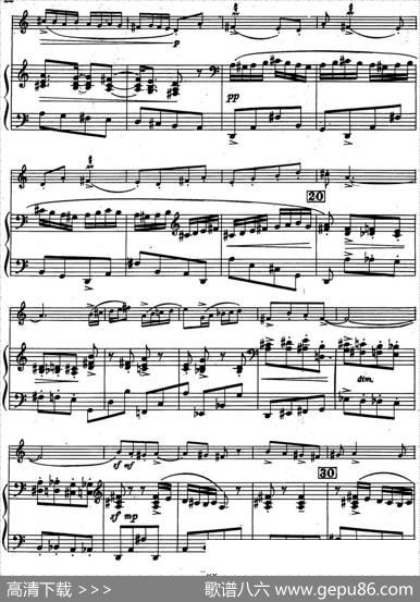 克莱斯顿《中音萨克斯管奏鸣曲》第三乐章（中萨+钢琴伴奏）