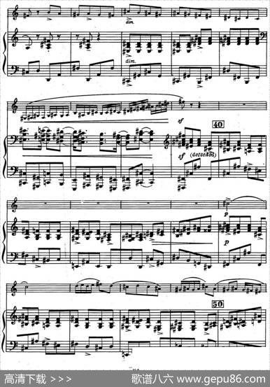 克莱斯顿《中音萨克斯管奏鸣曲》第三乐章（中萨+钢琴伴奏）