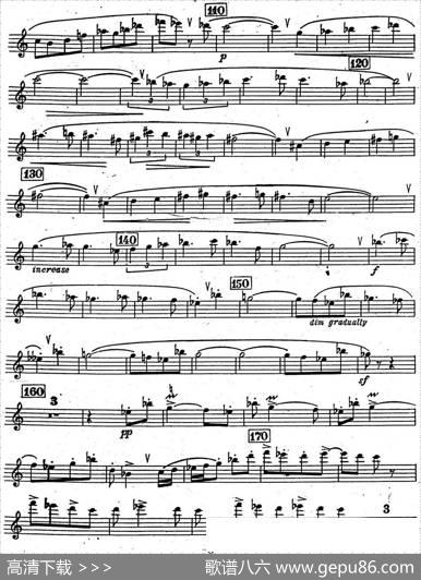 克莱斯顿《中音萨克斯管奏鸣曲》第三乐章