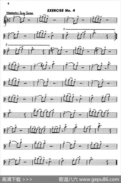BasicJazzConceptionforsaxophone（EXERCISENo.4）|LennieNiehaus
