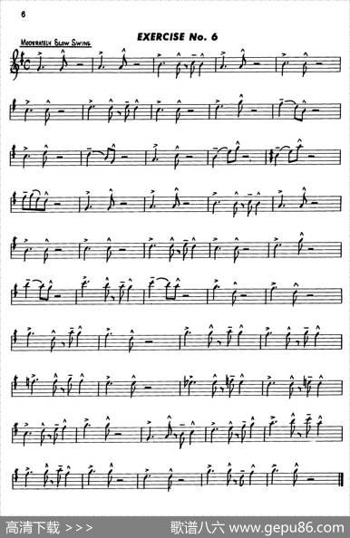 BasicJazzConceptionforsaxophone（EXERCISENo.6）|LennieNiehaus