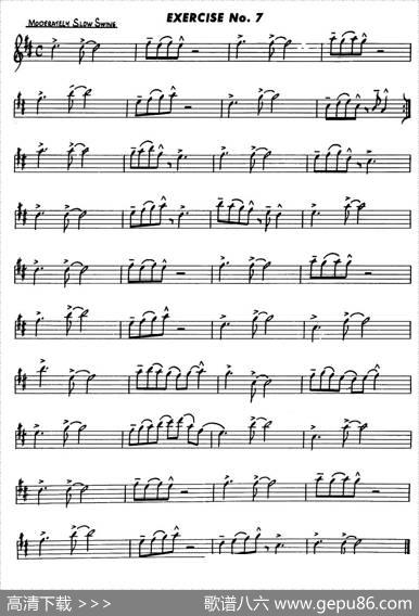 BasicJazzConceptionforsaxophone（EXERCISENo.7）|LennieNiehaus
