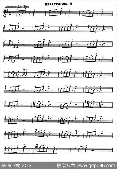 BasicJazzConceptionforsaxophone（EXERCISENo.8）|LennieNiehaus