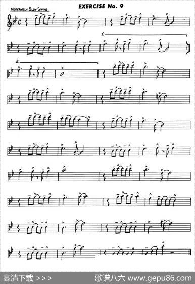 BasicJazzConceptionforsaxophone（EXERCISENo.9）|LennieNiehaus