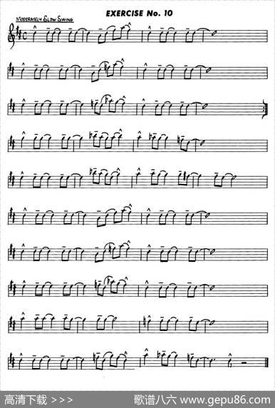BasicJazzConceptionforsaxophone（EXERCISENo.10）|LennieNiehaus