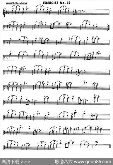 BasicJazzConceptionforsaxophone（EXERCISENo.12）|LennieNiehaus