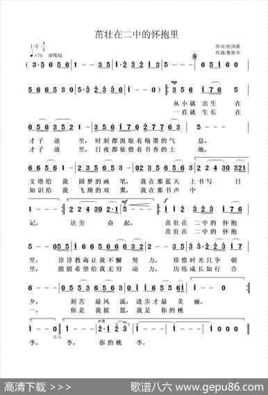 茁壮在二中的怀抱里 - 张迎溪|鲁新华