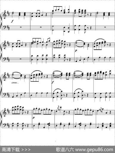 加沃特舞曲（完整版、龙斯明制谱版）