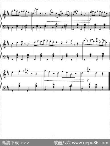 加沃特舞曲（完整版、龙斯明制谱版）