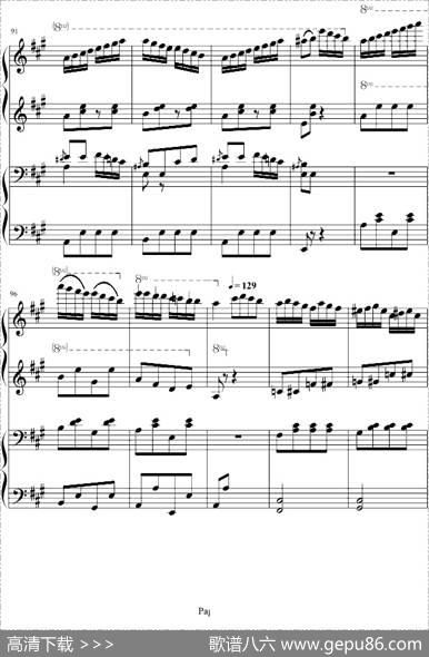 土耳其进行曲（四手联弹、周杰伦李云迪演奏版）