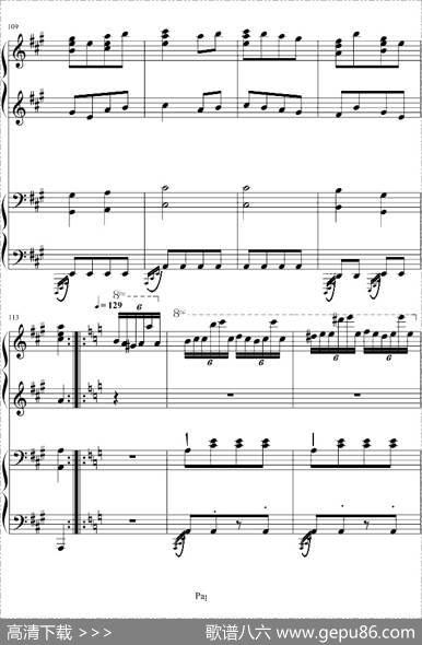 土耳其进行曲（四手联弹、周杰伦李云迪演奏版）
