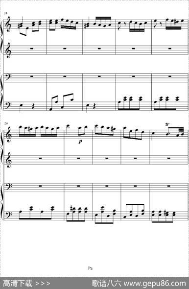 土耳其进行曲（四手联弹、周杰伦李云迪演奏版）