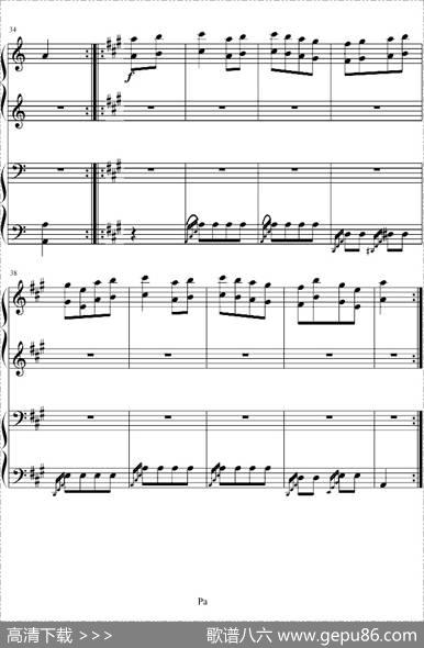 土耳其进行曲（四手联弹、周杰伦李云迪演奏版）