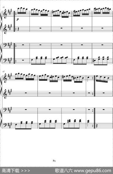 土耳其进行曲（四手联弹、周杰伦李云迪演奏版）