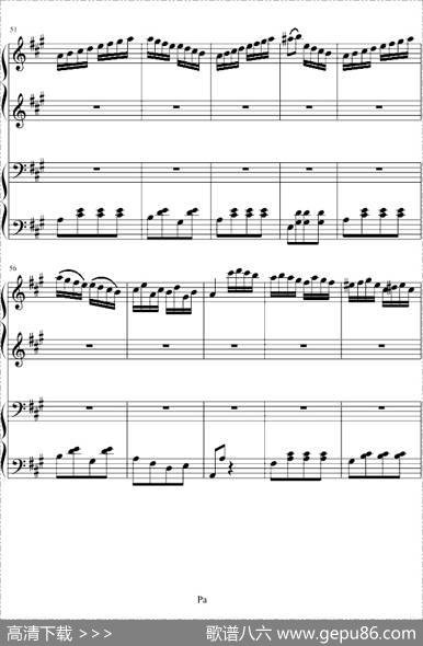 土耳其进行曲（四手联弹、周杰伦李云迪演奏版）