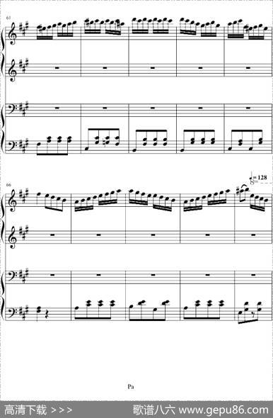 土耳其进行曲（四手联弹、周杰伦李云迪演奏版）