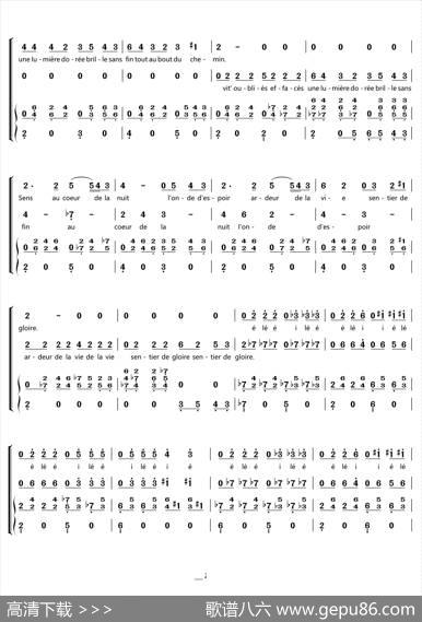 VoisSurTonChemin（《放牛班的春天》主题曲)（合唱、独唱及总谱）|Bruno.Coulais