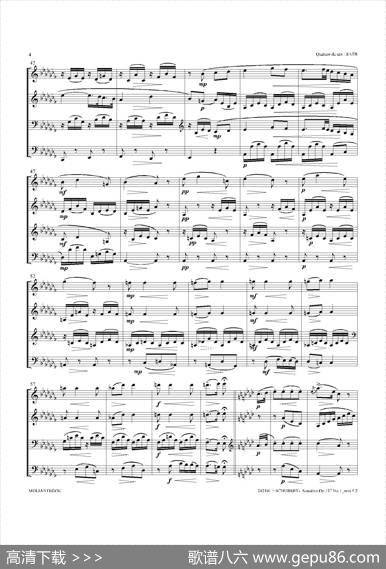 SonatineOp.137No1（四重奏总谱）