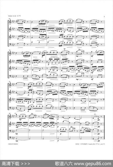 SonatineOp.137No1（四重奏总谱）