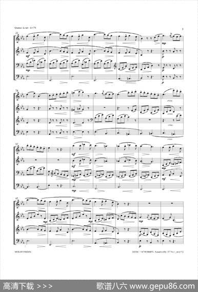 SonatineOp.137No1（四重奏总谱）